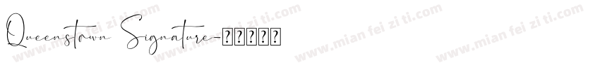 Queenstown Signature字体转换